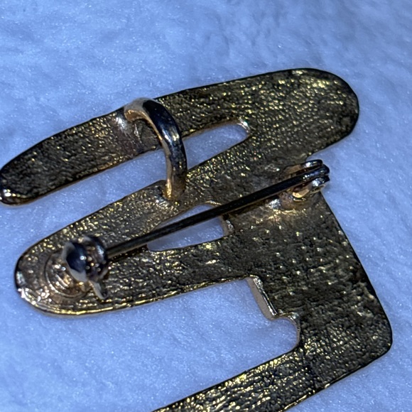 Vintage Park Lane Scribble Gold Tone Brooch or can be a necklace 1970’s - Picture 5 of 6